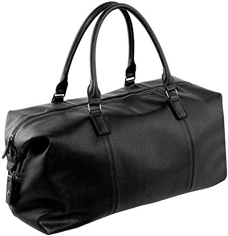 faux leather weekender