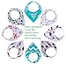 Triple Layer More Absorbent Baby Bandana Drool Bibs. 8 PK Bib for Boys and Girls. Super Absorbent, Soft and Hypoallergenic. 100% Organic Cotton. Newborn Gift Set for Baby Shower and Baby Registry.