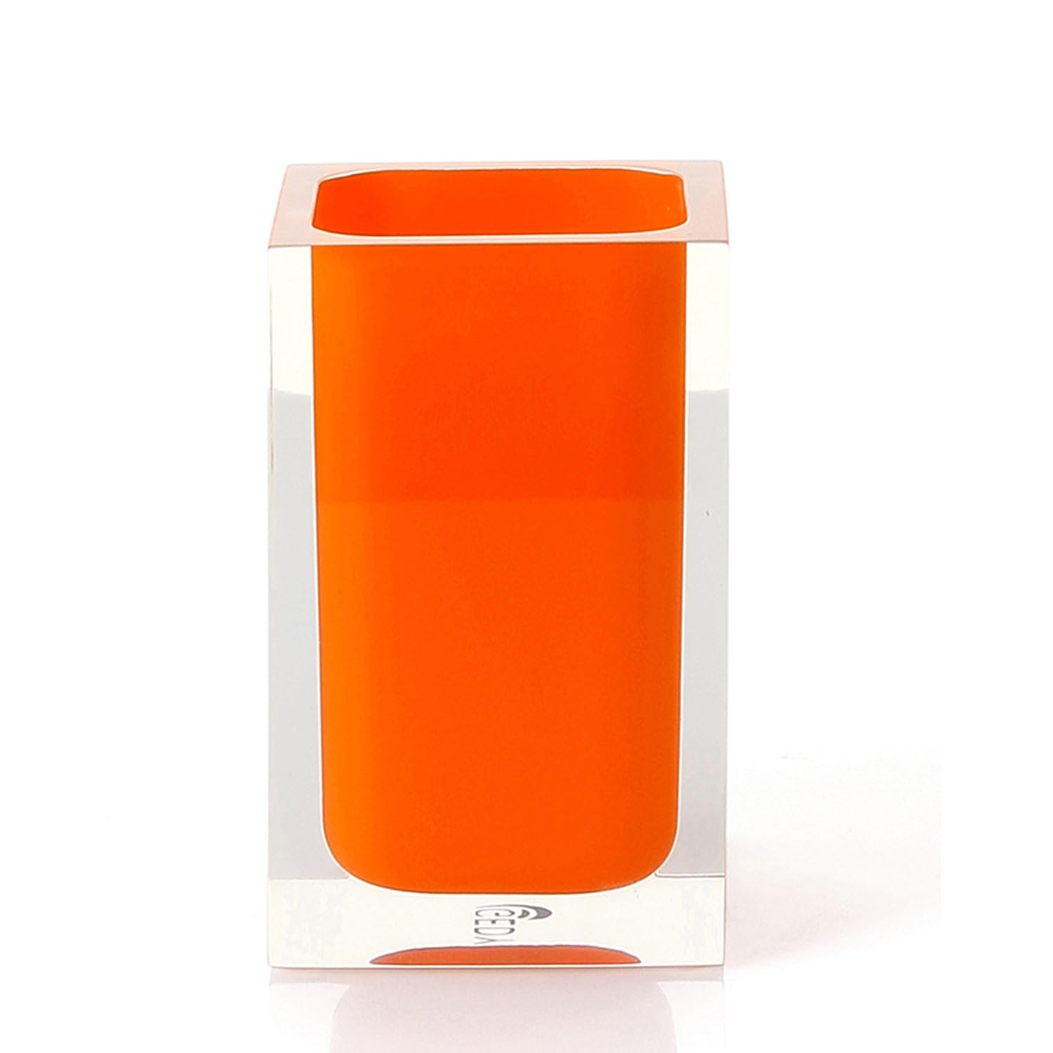 Rainbow Plastic Toothbrush Holder Finish: Orange