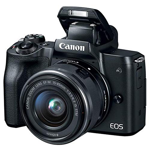 Canon EOS M50 Mirrorless Digital Camera with 15-45mm is STM Lens Black #2680C011