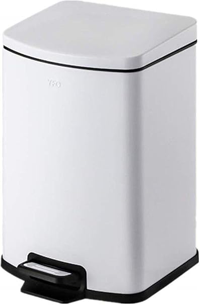 LXTIN Bote de Basura Pedal Mudo para el hogar Bote de Basura de Acero