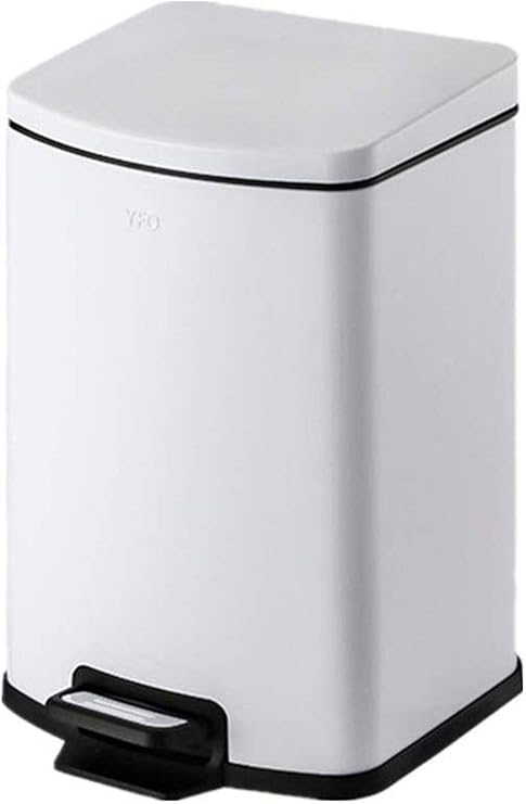 LXTIN Bote de Basura Pedal Mudo para el hogar Bote de Basura de Acero