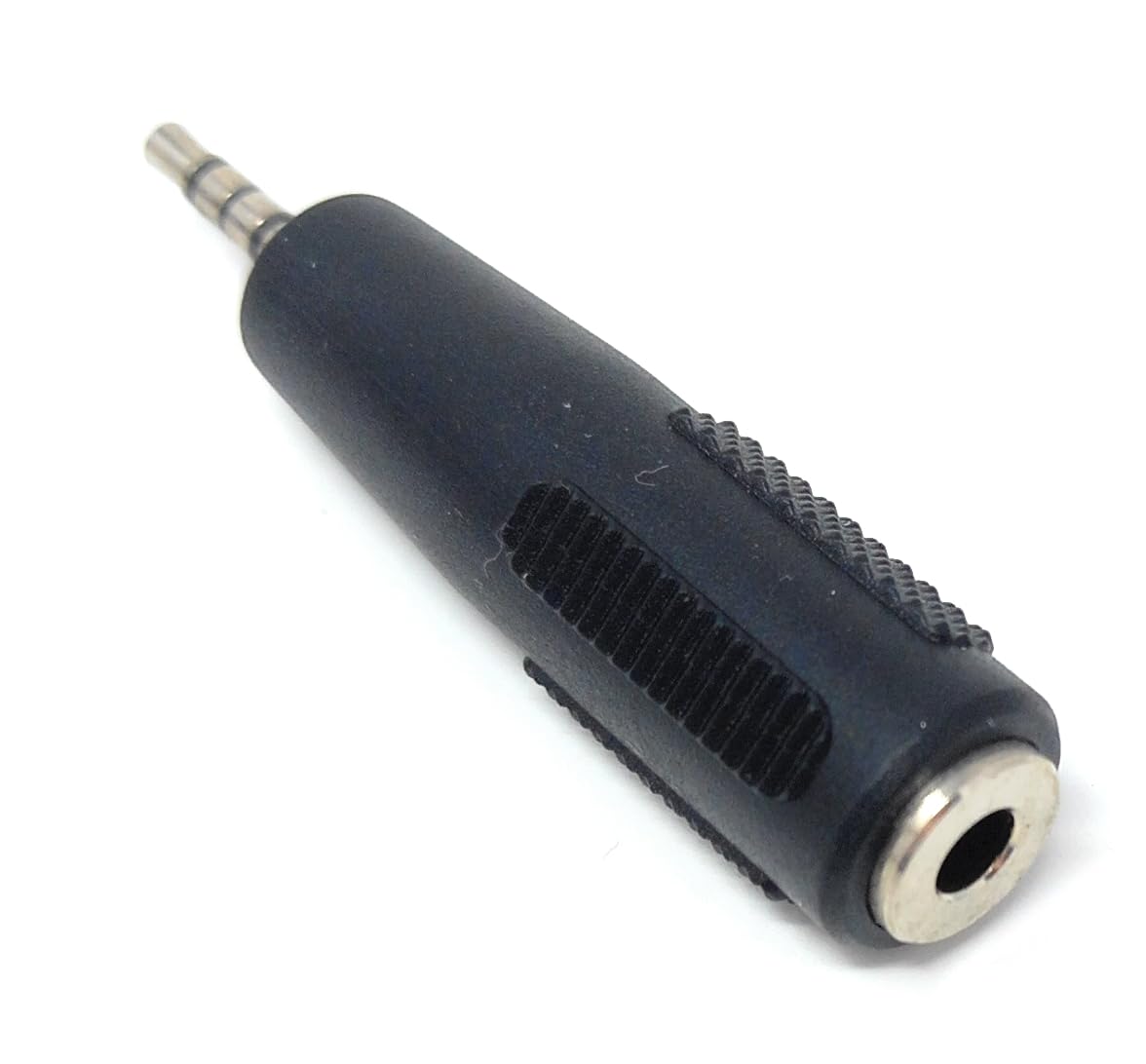 DRUT 1pcs 2.5mm 4 Pole Mini Jack to 3.5mm 4 Pole Socket Audio Video Cable Adapter (Black)