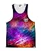 INTO THE AM Electric Nights Collection Men's All Over Print Casual Tank Top Shirts