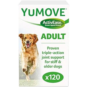 Lintbells-YuMOVE-Adult-Dog-Essential-Hip-and-Joint-Supplement-for-Stiff-Dogs-Aged-5-to-7-120-Tablets YuMOVE Adult Dog | Joint Supplement for Adult Dogs, with Glucosamine, Chondroitin, Green Lipped Mussel | Aged 6 to 8…