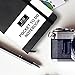 RICCO BELLO Hardcover Pocket to Do List, Undated, Vegan Leather Notebook with Pen Loop, For Work, School, Home, Productivity Planner, 4.25 x 6 inches (Black)