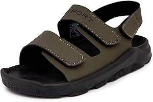 Rockport Kids Sport Sandals with Double Adjustable Straps - Athletic Open-Toe Water Shoes for Boys & Girls (Toddler/Little Kid/Big Kid)