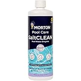 Morton SaltCLEAN | All-Natural Enzyme Pool Clarifier for Clearer Water | Breaks Down Oils, Lotions & Scum | Weekly Maintenance for All Pool Types | 32oz
