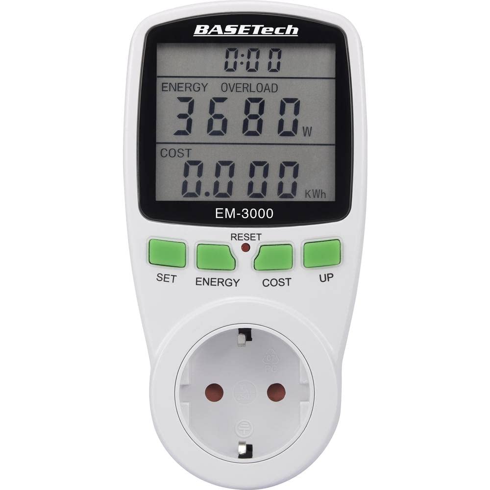 Basetech EM-3000 Energy Cost Meter Cost Forecast, BT-1611632