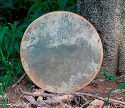 American Shamanic Native Drum Bison Natural Hide