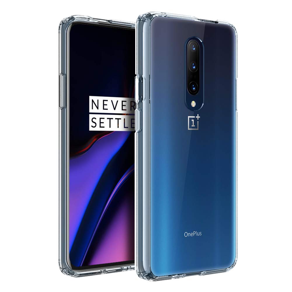 Olixar for OnePlus Pro 5G Bumper Case Hard Tough Cover Crystal Clear  Back Wireless Charging Compatible ExoShield Shock Protection Clear