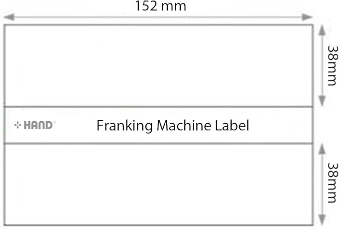 Amazon.com: Franking Machine Labels appx 500 Labels (250 Sheets x 2 White Labels per sheet ...