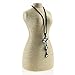 New Wayzon Linen Necklace Pendant Sweater Chain Model Jewelry Organizer Display Holder Stand(Beige)