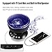 [Wall Adapter Included] Remote Control Ocean Wave Projector 7 Colors Led Night Light with Built-in Music Player for Living Room and Bedroom