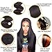 Human Hair Drawstring Ponytail Extension Afro Kinky Curly Ponytail for Black Women Wrap Drawstring Ponytail Hairpiece Thick with Clip in Binding Pony Tail (ST 10 12 14+8, Bundles with Closure)