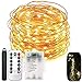 120 LEDs String Fairy Lights,6 Six-Ft Strands,20 Warm White LEDs per Strand,Flexible Copper Wire for Glowing Watering Can with Light,Waterproof,Battery Operated,8 Modes Remote Control with Timer