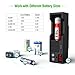 EBL Wall Mount Battery Storage Organizer With Tester, Various Sizes Battery Containers Holder Case for AA AAA C D 18650 9V, Button Battery (Not Includes Batteries)