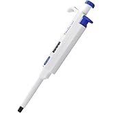 High-Precision Adjustable Single Channel Pipettor 100-1000ul for Laboratory | High Accuracy, Manual Variable Volume Micropipette Compatible with Molecular Biology and Cell Culture Research