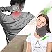 B-Comb Travel Pillow -Travel Neck Pillow Scarf Portable Soft Neck Support Perfect Pillow for Any Sitting Position Airplane Sleep Pillow - Plane Travel Accessory - Memory Foam- Adjustable