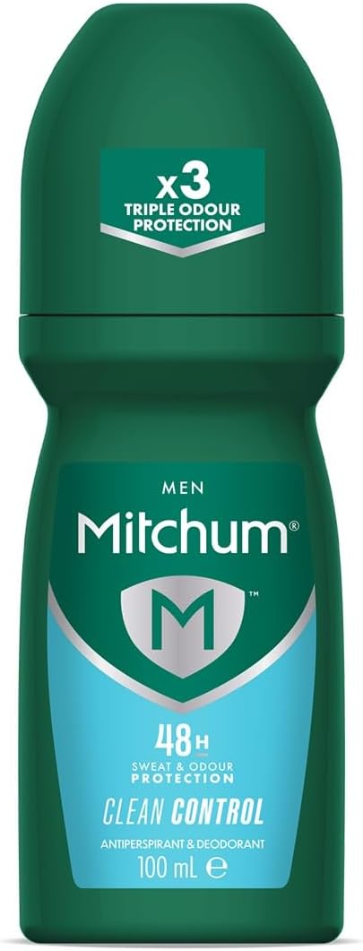 Mitchum Men 48HR Protection Roll-On Deodorant Clean Control 100 ml