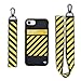 Keklle Design x Street Fashion - Slim Flexible TPU Durable Protective Case with Designer Lanyard for iPhone case (iPhone 7 & 8 Yellow)