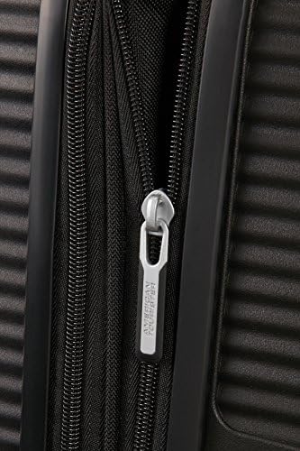 Soundbox - Valise Spinner S Extensible Bagage Cabine, 55 cm, 35.5/41 L, Noir (Bass Black)