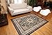 Generations New Oriental Traditional Isfahan Persian Area Rugs Rug 8023black 2 x 3