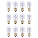 PowerVP 15 Watt Himalayan Salt Lamp Light Bulbs 12 Pack-E12 Long Lasting Incandescent Bulbs