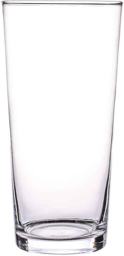 KnikGlass Glass Cylinder Vases Decorative Centerpieces for Home or Wedding Set of 1 B07TW36KW6