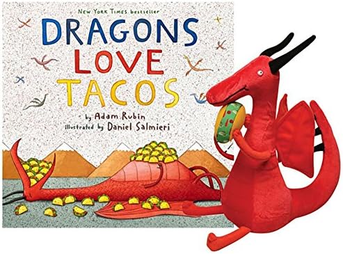 Dragons Love Tacos Large Hardcover Book &amp; 10" Dragon Plush Gift Set