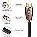 IBRA HDMI Cable 3 ft, High Speed HDMI 2.0 (4K 60Hz,4:4:4 Chroma), 18Gbps, 28AWG Braided HDMI to HDMI Cord, Gold Plated, Ethernet, Audio Return Channel for Fire TV/HDTV/Xbox/PS4/PS3