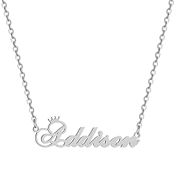 Custom Silver Name Necklace Personalized for