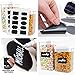 Cereal Container, VERONES 6 Piece Large Airtight Storage Containers Perfect For Flour Container Cereal Keeper (3 Large Size 20 pcs Chalkboard Labels Total 10L)