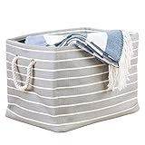 iDesign Luca Fabric Storage, Bin with Handles for