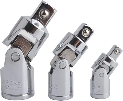 Gunpla 3 Pc Impact Universal Joint Socket Set 1/4 3/8 1/2 Drive CR-V Steel