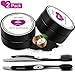 Charcoal Teeth Whitening, Keethem Teeth Whitening Natural Activated Charcoal Powder Toothpaste Kit with 2psc Charcoal Toothbrushes for Professional Home Teeth Whitening (Two Boxes)
