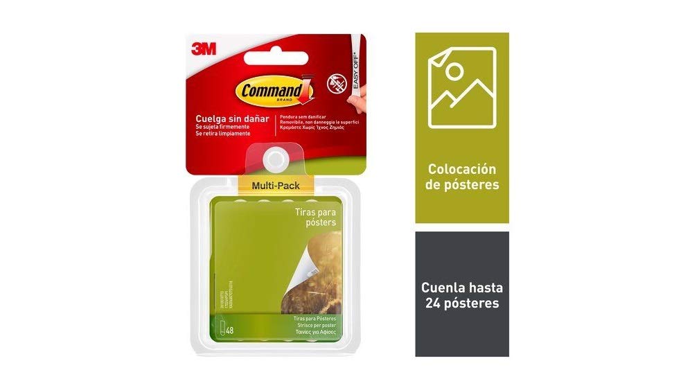 Command 17024-VP - Pack of 48 Poster Strips - Value Pack