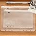 DzdzCrafts 4-Packs Clear Plastic Zipper Pockets for A5 6-Ring Notebook Binder, A5 Size