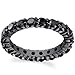 Black Sterling Silver Eternity Ring Engagement Wedding Band Ring W/Black Cubic Zirconia CZ, 3mm