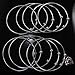 SHUHONEY 10pcs Expandable Wire Blank Bangle Bracelet for DIY Jewelry Making, Stainless Steel Tone 65mm Cage Bracelet for Women
