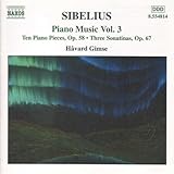 Disco de Jean Sibelius: «Sibelius: Piano Music, Vol. 3» (Anverso) Disco de Jean Sibelius: «Sibelius: Piano Music, Vol. 3» (Anverso)