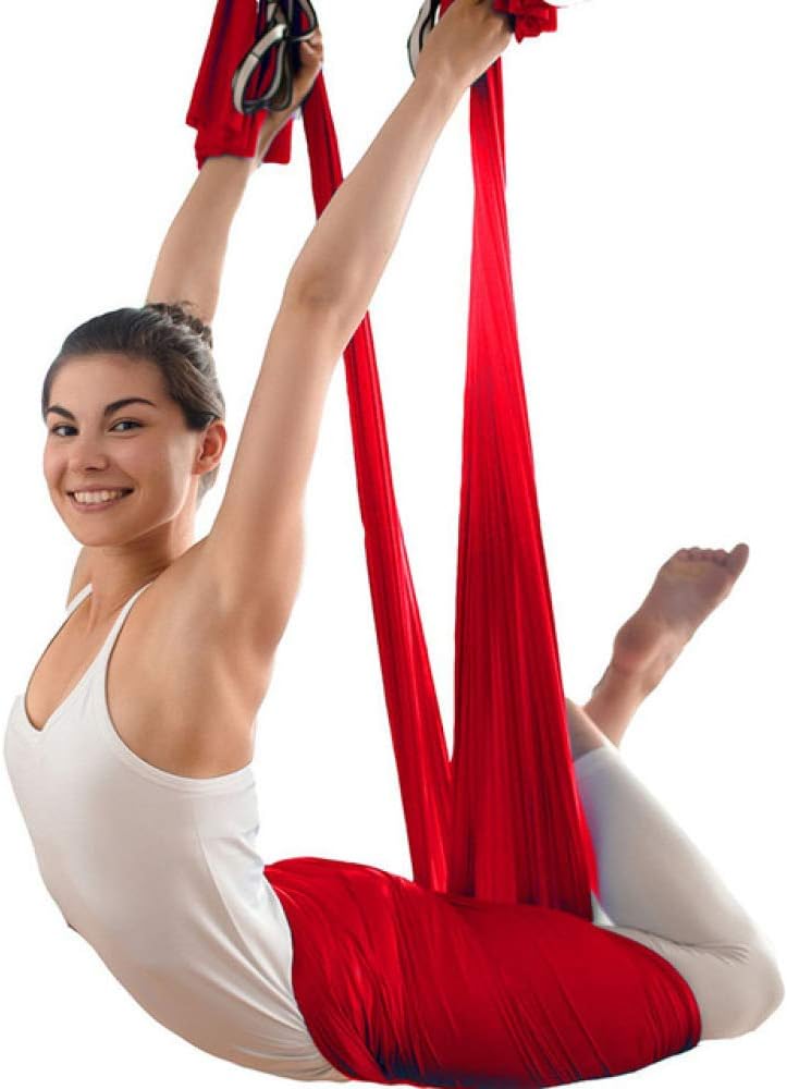Elastic Aerial Yoga Hammock 4M Advanced Aerial Silk Fabric Flying Yoga Swing Practice Training