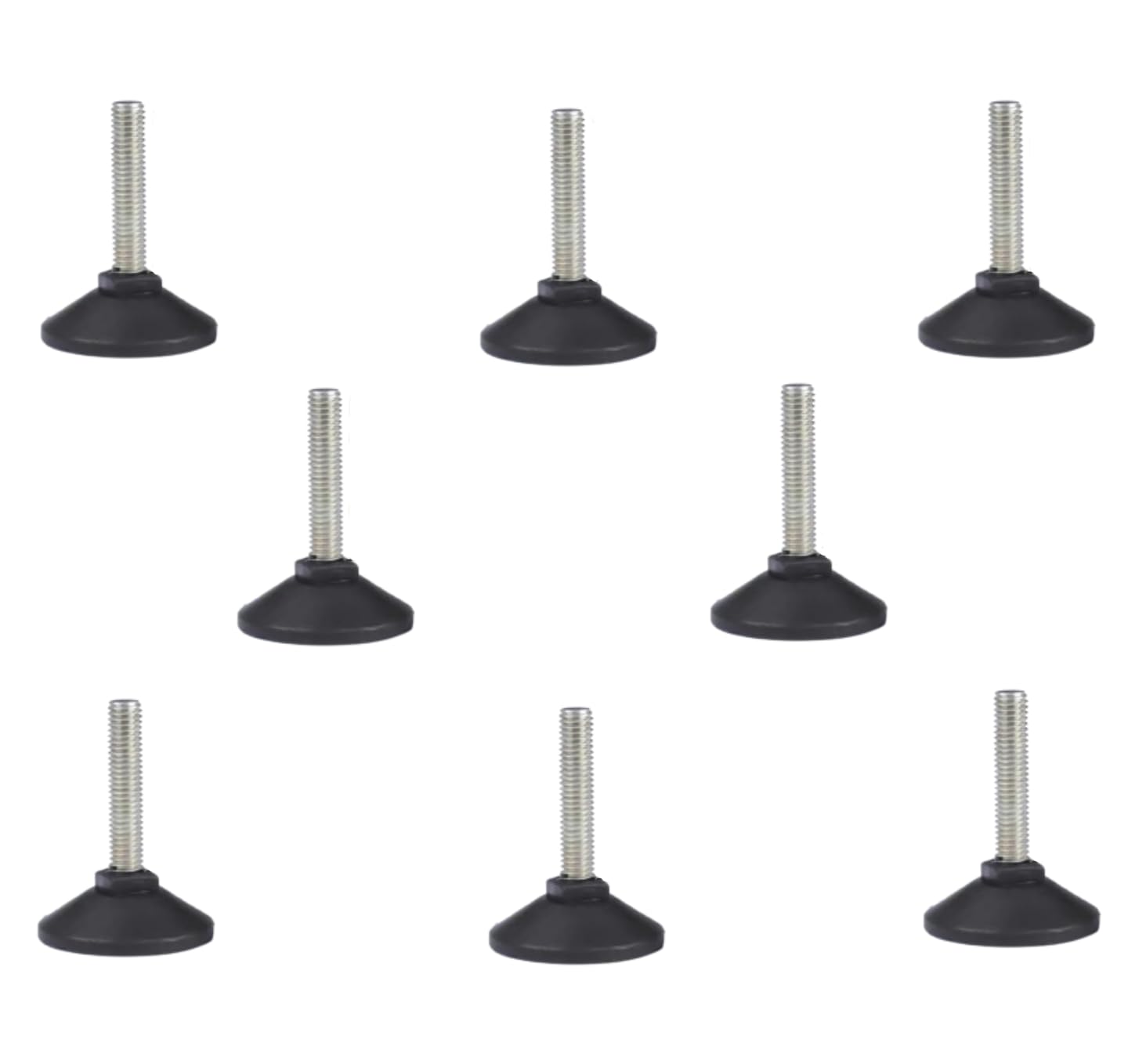 YKKJONLY 8 Pieces Adjustable Leveling Feet, Levellers for Furniture Feet, for Table Chair Wardrobe, Bed Hangers, Table Hangers. M