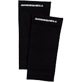 Winnwell Field Hockey Shin Guards - Lightweight Sports Goalie Pads for Ice &amp; Street Hockey Games with Adjustable Strap