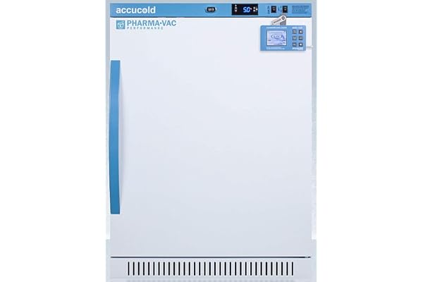 AccuCold ARS6PVDL2B Pharma-Vac Performance Series 6 Cu.Ft. Freestanding ADA Height Vaccine All-refrigerator with Factory-installed Data Logger, Auto Defrost, Lock and White Cabinet