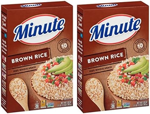 Minute Instant Whole Grain Brown Rice 28 oz. Box (Pack of 2)