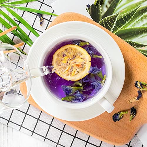Yan Hou Tang Butterfly Pea Flower Tea Dried Blue Tea Ultraviolet Butterfly-Pea Loose Leaf Herbs Pure Premium Large Petals Clitoria Purple Tea 112g