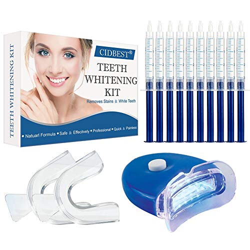 Teeth Whitening Kit, Teeth Whitening Gel, Teeth Whitening Trays, Home Professional Bleaching Kit Light Dental, Reduce Yellow Teeth and Smoke Marks Black Teeth - Reusable