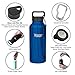 Healthy Human Stainless Steel Water Bottle | Double Walled Vacuum Insulated Water Thermos for Adults | Eco-Friendly Travel Bottles with Leak Proof Lid (Midnight Oak, 32 oz/ 946 ML)