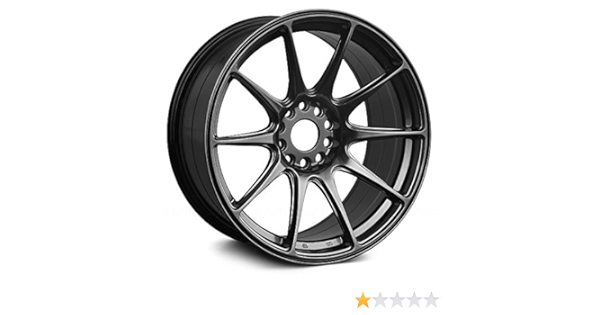 XXR 527 18 - Llanta de cromo negro 5 x 100 y 5 x 4,5 con un ...